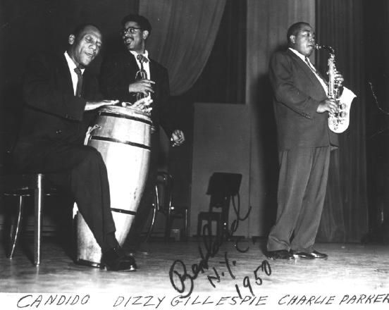 Candido, Dizzy Gillespie, Charlie Parker