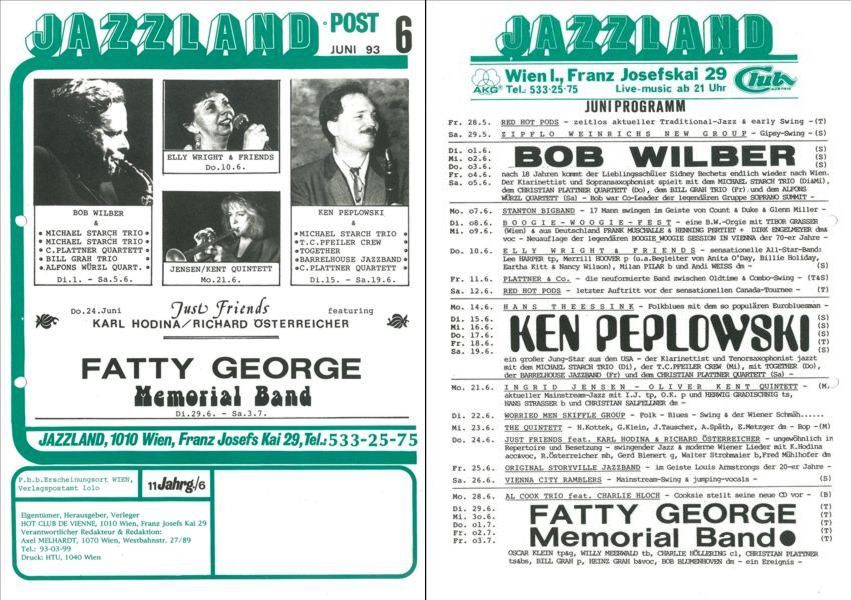 Jazzland Programm-Cover 06/1993