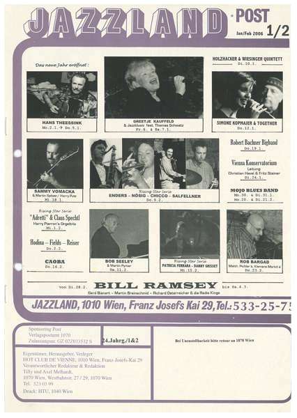 Jazzland Programm-Cover 01-02/2006