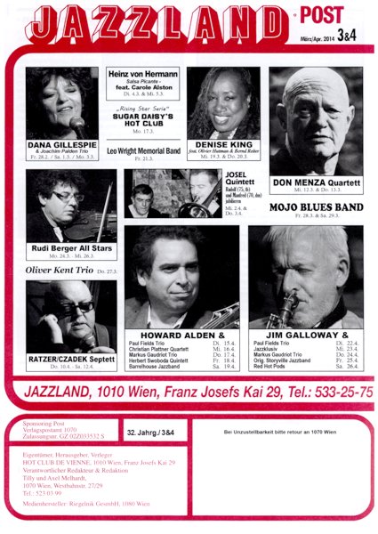 Jazzland Programm-Cover 03-04/2014