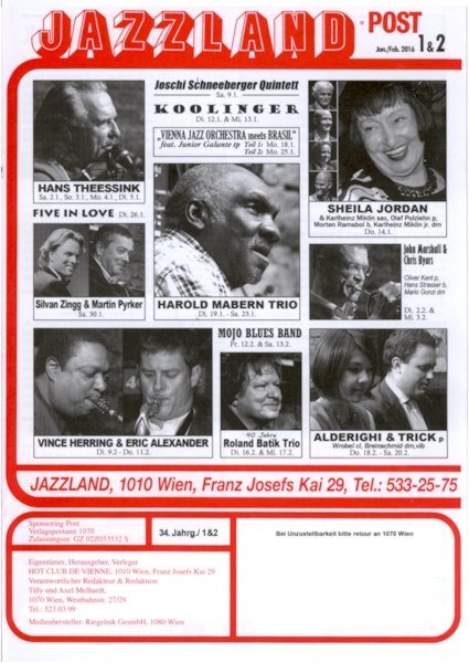 Jazzland Programm-Cover 01-02/2016