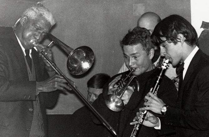 Original Storyville Jazzband 1966: Louis Nelson, Ernst Machacek, Duilio Tani